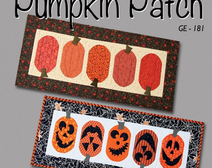 Pumpkin Patch Table Runner * Quilt As You Go Pattern* From: GE Designs GE-181