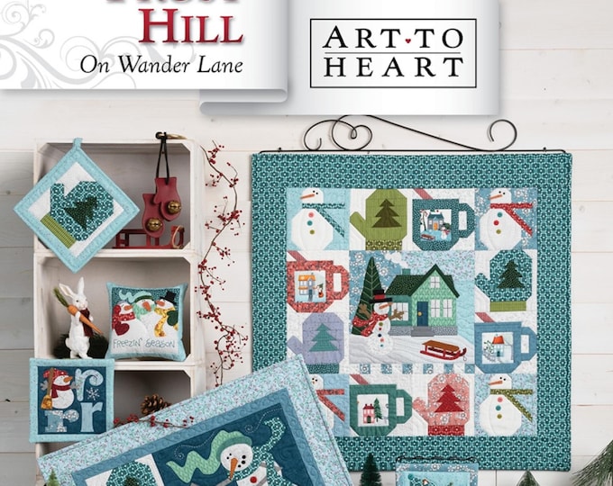 Frost Hill Quilt On Wander Lane Block 1 * Quilt & Project Pattern Book By: Nancy Halvorsen From Art to Heart  #168P