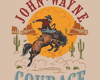 John Wayne COURAGE Panel "Fabric Panel and Free Quilt Pattern" By: The RBG Designers P-14307-Sand
