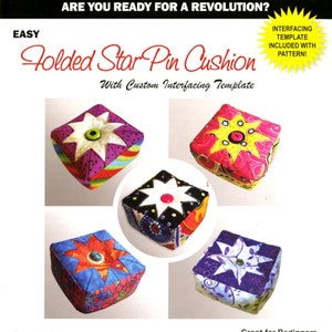 Folded Star Pin Cushion *Pattern* By: Plum Easy  Deborah Miller PEP-104