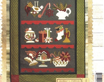 Grandma's Vintage Christmas Cupboard *Appliqué Quilt Pattern* From: Buttermilk Basin BMB-1466