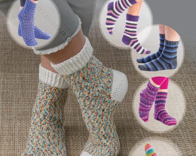 Let's Crochet Socks! Book *7 Patterns*   By: Annie's Crochet 871870