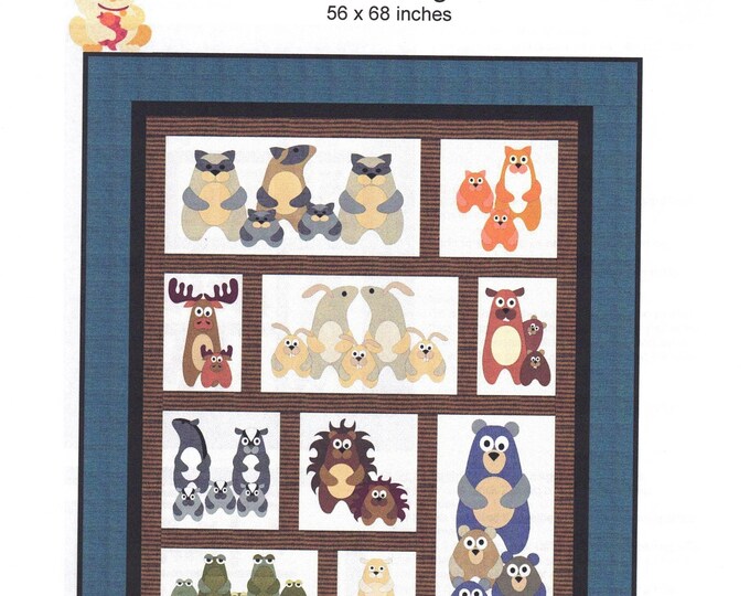 Wild Things *Fusible Applique Quilt Pattern* By: Sindy Rodenmayer - FatCat Patterns FCP-120