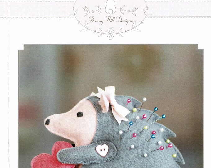 Bitty Hedgehog Pincushion - Pin Keep *Sewing Pattern* From: Bunny Hill Designs