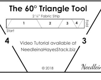 60 degree Triangle Tool By: Needles in Hayes Stack #NHS516