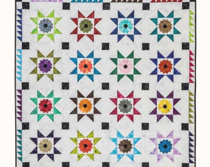 Star Bright *Applique Quilt Pattern*   From: Suzn Quilts  #263