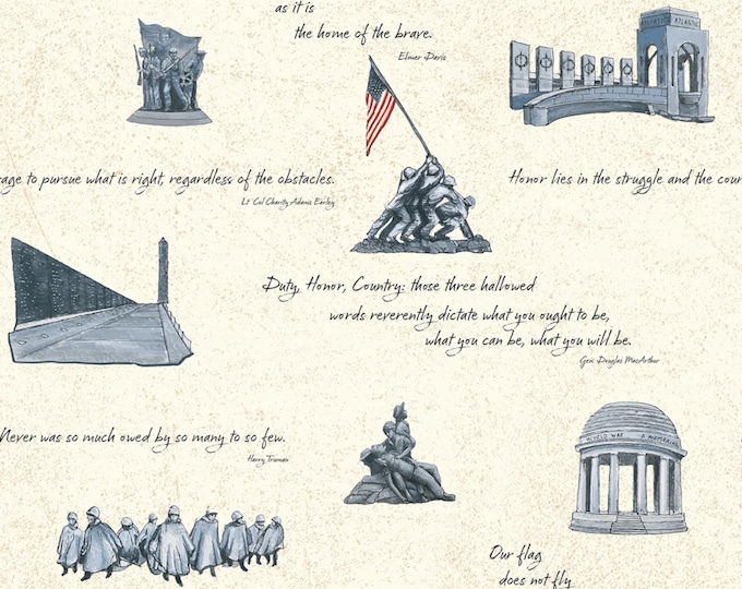 American Honor *Layer Cake (10x10) 42 Pieces* By: Vicki Gifford for Riley Blake 10-17090-42