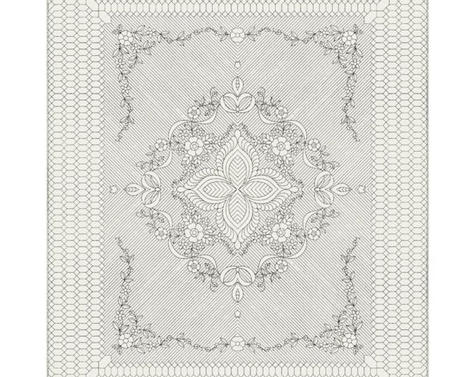 Garden Bouquet Natural  *Wholecloth Quilt Top with Binding & Backing* By: Holice Turnbow for Benartex