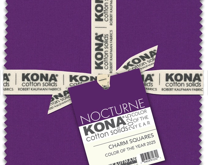 Nocturne Color of the Year 2025 *Charm Package 5" x 5"* From: Kona - Robert Kaufman Fabrics CHS-1284-42