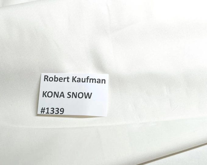 Kona Cotton Solids - Snow Colorstory *By The 1/2 Yard* From: Robert Kaufman Fabrics #1389