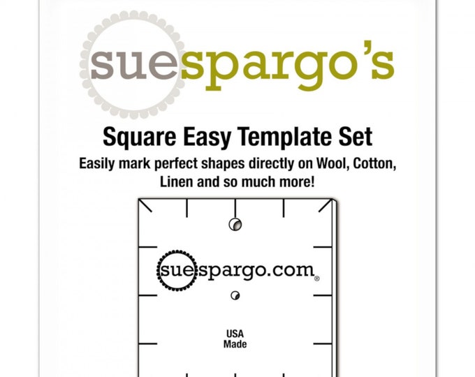 Square Easy Acrylic Template Set  By: Sue Spargo's - CST-06