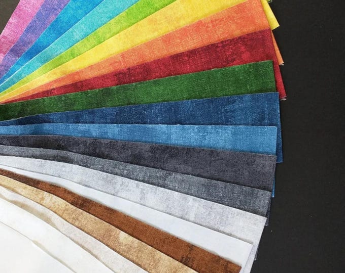 Full Spectrum  *40 Karat Gems *Jelly Roll - 40 Pieces* From: Wilmington Prints 842-45-842