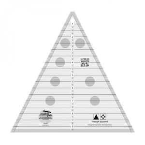 Triangle Squared Ruler *Acrylic* By: Karen Montgomery - Creative Grids  #CGRTMT2