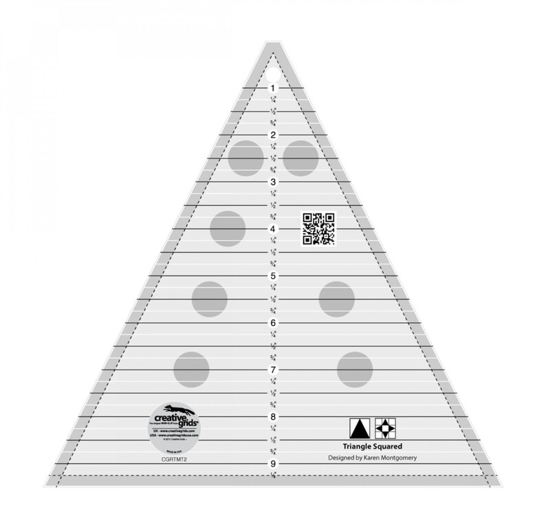 Triangle Squared Ruler *acrylic* By: Karen Montgomery - Creative Grids ...