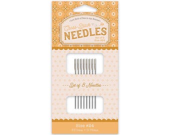 Cross Stitch Needles Set *Sizes 24, 26 & 28 - 8 Needle Pack*   By: Lori Holt Bee in my Bonnet