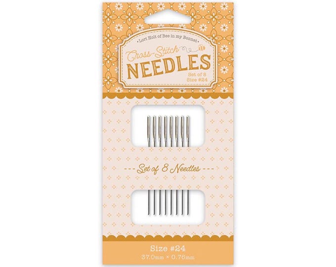 Cross Stitch Needles Set *Sizes 24, 26 & 28 - 8 Needle Pack*   By: Lori Holt Bee in my Bonnet