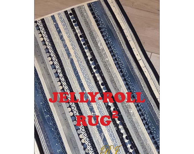 Jelly-Roll Rug Squared (2)   *Rectangular Rug Pattern* From: R J Designs