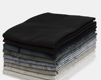 Nightfall - Lava Solids Tonal Batiks *Fat Quarter Bundle - 10 Pieces* From: Anthology Fabrics