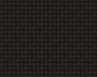 Black Texture Flannel Holly Jolly *By The 1/2 Yard* From: Bonnie Sullivan Maywood Studios MASF10898-J