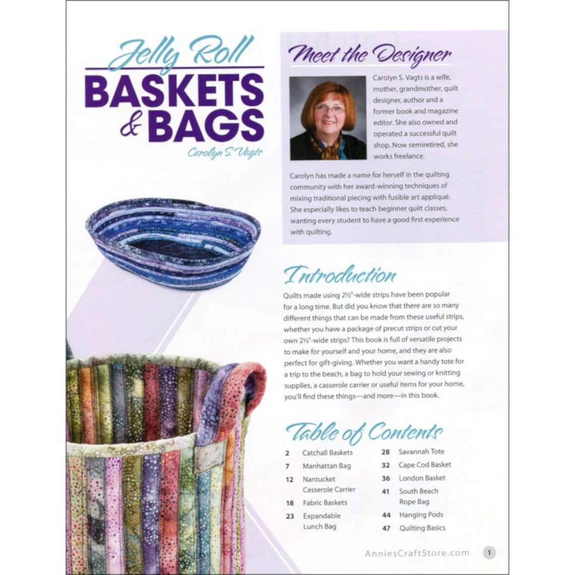 Jelly Roll BASKETS & BAGS Pattern Book 11 Projects By Etsy