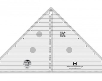 90 Degree Quarter-Square Triangle - 8.5 Inches  *Acrylic Template/Ruler*   By: Creative Grids   #CGRT90