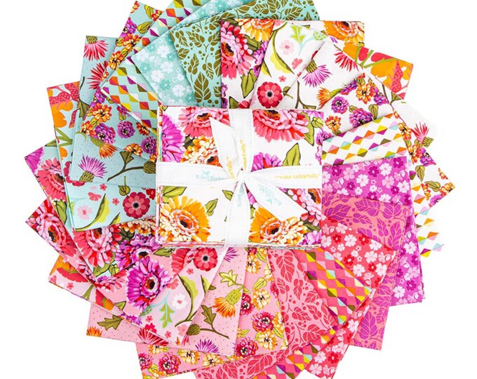 Zinnias *Fat Quarter Bundle* 21 Pieces By: Lila Tueller Riley Blake Designs FQ-16690-21