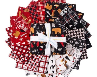 Woodsman *Fat Quarter Bundle - 21 Pieces*  By: Riley Blake Designs FQ-13760-21