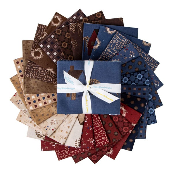 Huckleberry Saltbox  *Fat Quarter Bundle* 24 Piece  By: Karen Walker for Riley Blake Designs FQ-14350-24