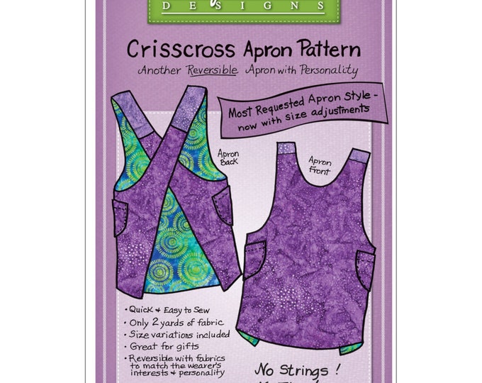 Crisscross Apron Pattern *Includes Size Adjustments*    From: Mary Mulari Designs