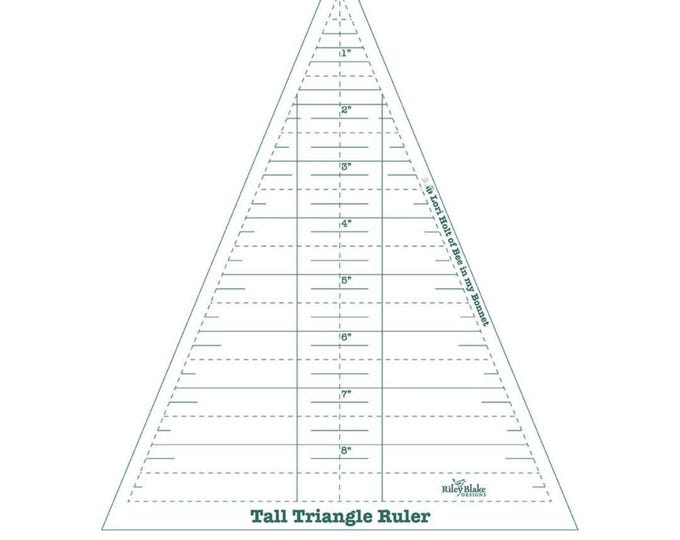 Tall Triangle Ruler *1 Ruler - Acrylic* By: Lori Holt - Bee in my Bonnet ST-25442