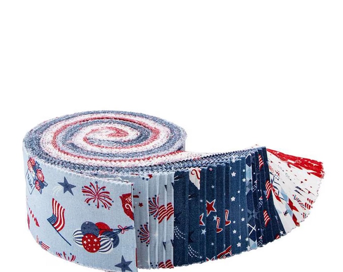 Stars and Stripes Forever *Jelly Roll - 40 Pieces* By: Lori Whitlock for- Riley Blake Designs RP-15710-40