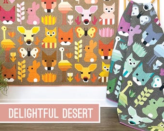 Delightful Desert *Animal Sampler Quilt Pattern* By: Elizabeth Hartman