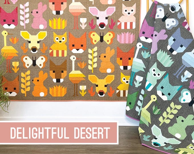 Delightful Desert *Animal Sampler Quilt Pattern* By: Elizabeth Hartman