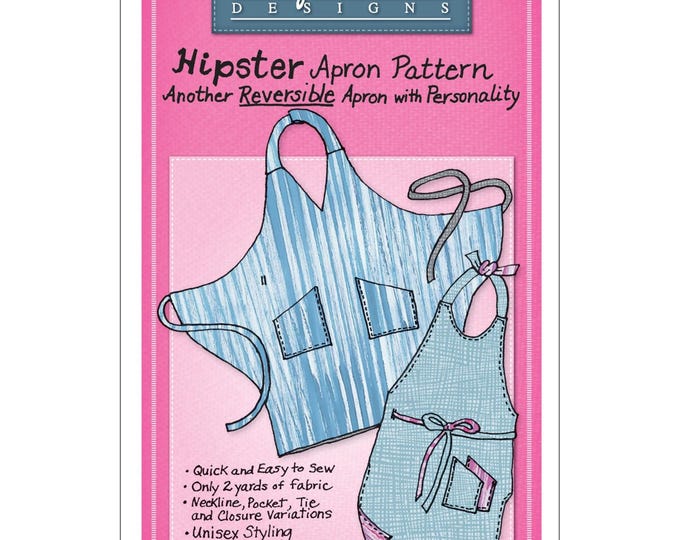 Hipster Apron Pattern *Unisex Styling- Waist Tie*  From: Mary Mulari Designs MP13