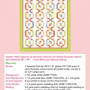 Garden Paths jelly Roll Friendly Quilt Pattern By: Amanda Murphy AMD001 ...
