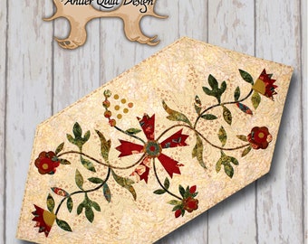Moose Trax Centerpiece *Pieced & Applique Quilt Pattern* By: Antler Quilt Design