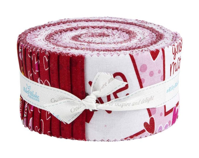 GNOMES In LOVE -  *2 1/2" Jelly Roll* 40 - Strips From: Tara Reed for Riley Blake Designs RP-11310-40
