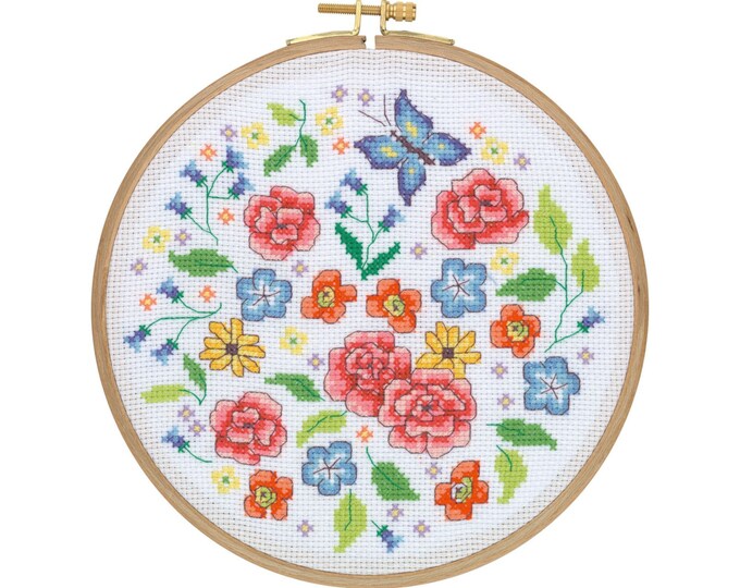 Scattered Flowers *Cross Stitch Kit* By: TUVA - #CCS11
