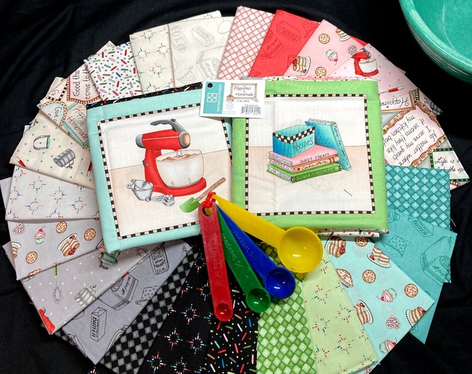 Happiness is Homemade 22 Piece *Fat Quarter Bundle* By: Kris Lammers for Maywood Studios FQ-MASHIH