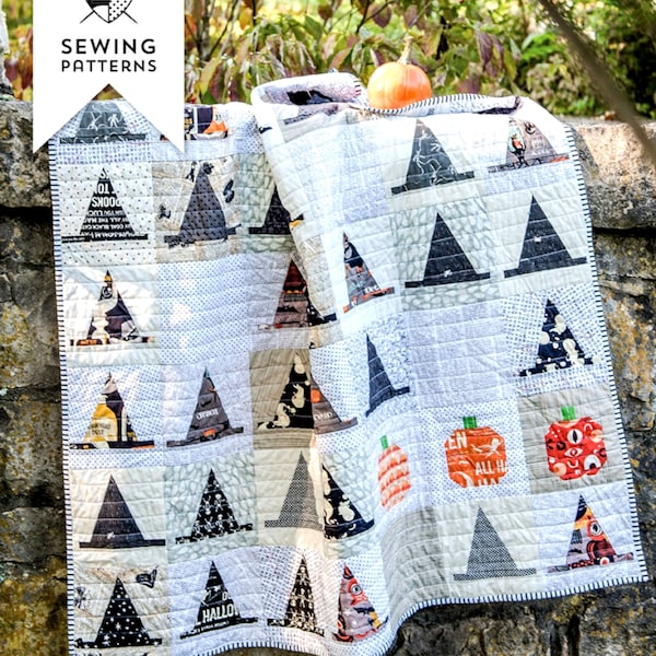 Halloween Haberdashery *Pieced Quilt Pattern* From: Melissa Mortenson Sewing Patterns