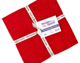 Woolies Flannel Colors Vol. 2 *Layer Cake (10x10) - 42 Pieces*   By: Bonnie Sullivan - Maywood Studio