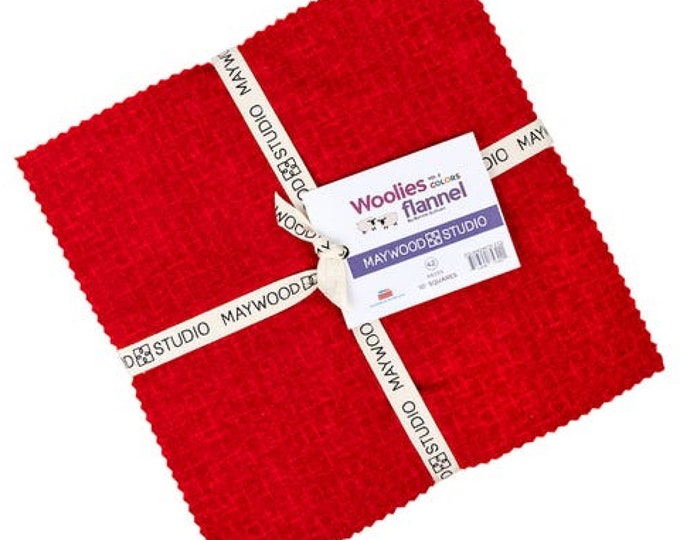 Woolies Flannel Colors Vol. 2 *Layer Cake (10x10) - 42 Pieces*   By: Bonnie Sullivan - Maywood Studio