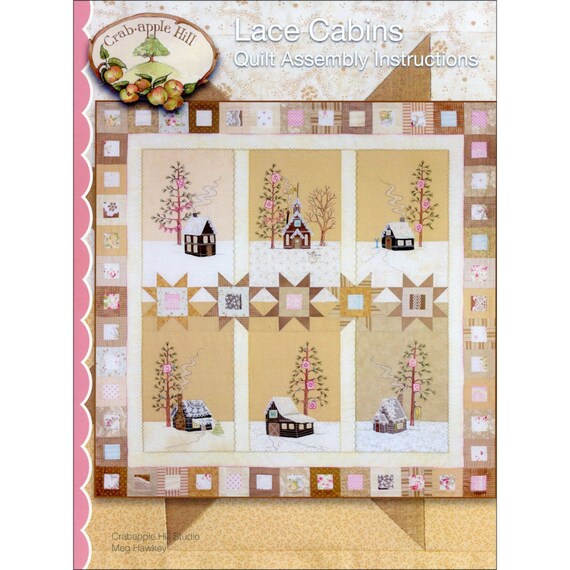Lace Cabins Quilt Pattern By Meg Hawkey Etsy