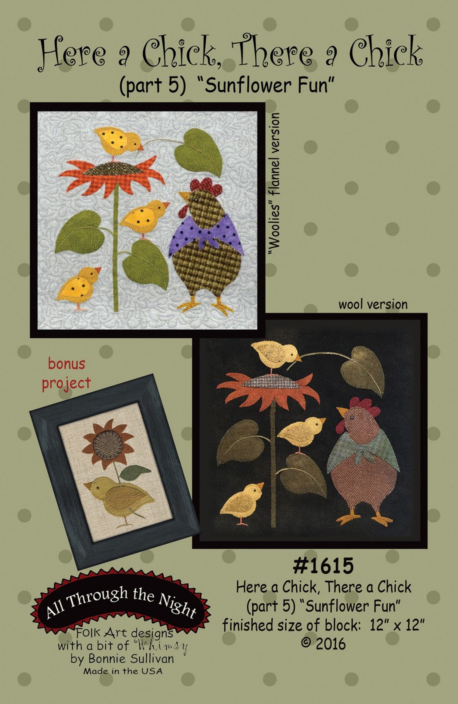 Block Chick Here A Chick, There A Chick *6-month Block of the Month Pattern Set* By ...