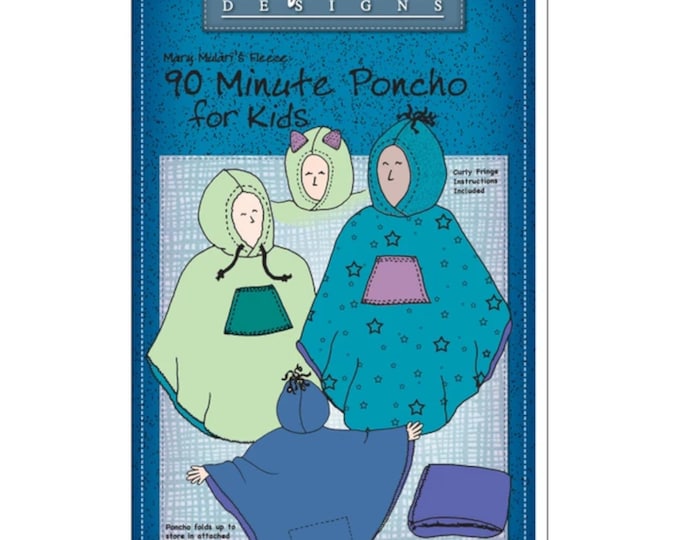 90 Minute Poncho for Kids *Pattern for Kids*  by: Mary Mulari Designs - MP28