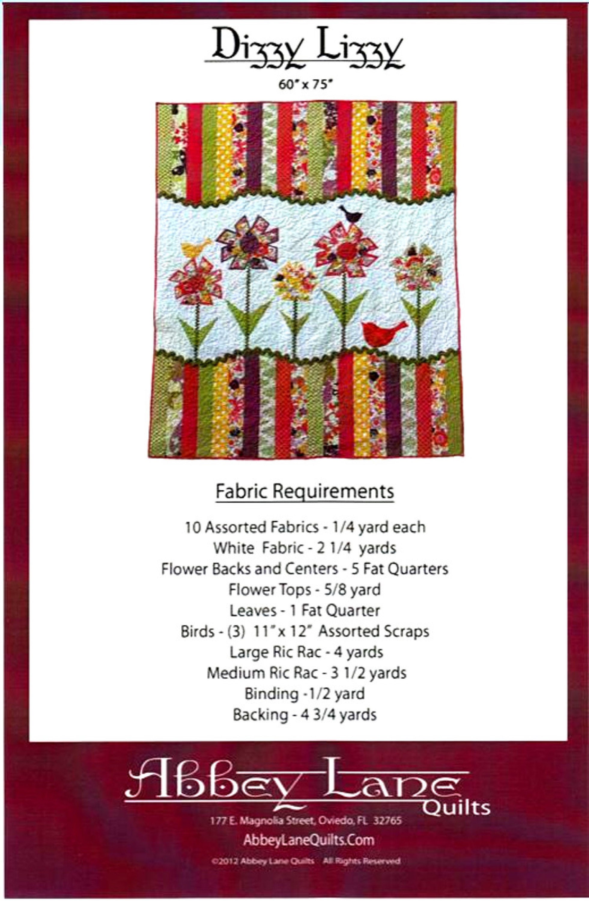 Dizzy Lizzy pieced & Applique Quilt Pattern By: Janice - Etsy