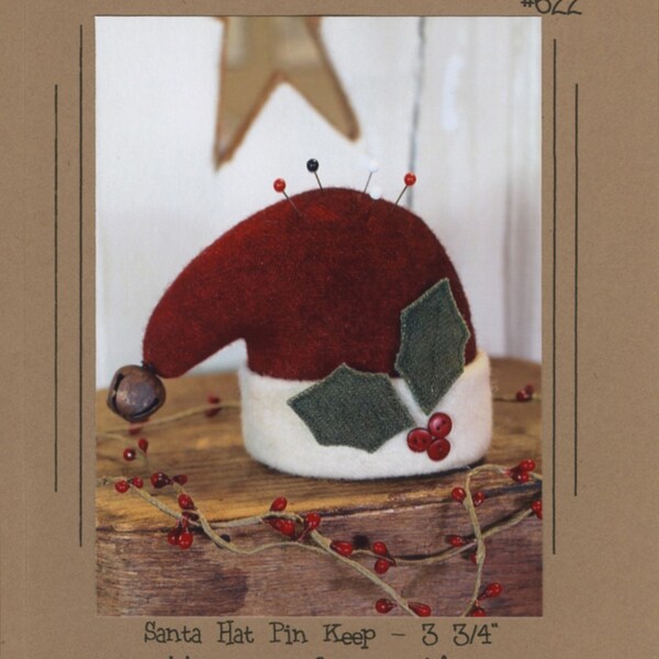 Santa Hat *Pincushion Pattern* By: Jennifer Clemen - Cottonwood Creations #622