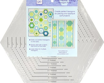 You Hexie Thing *Multi-Size Hexagon Ruler*  by: June Tailor Inc - JT782