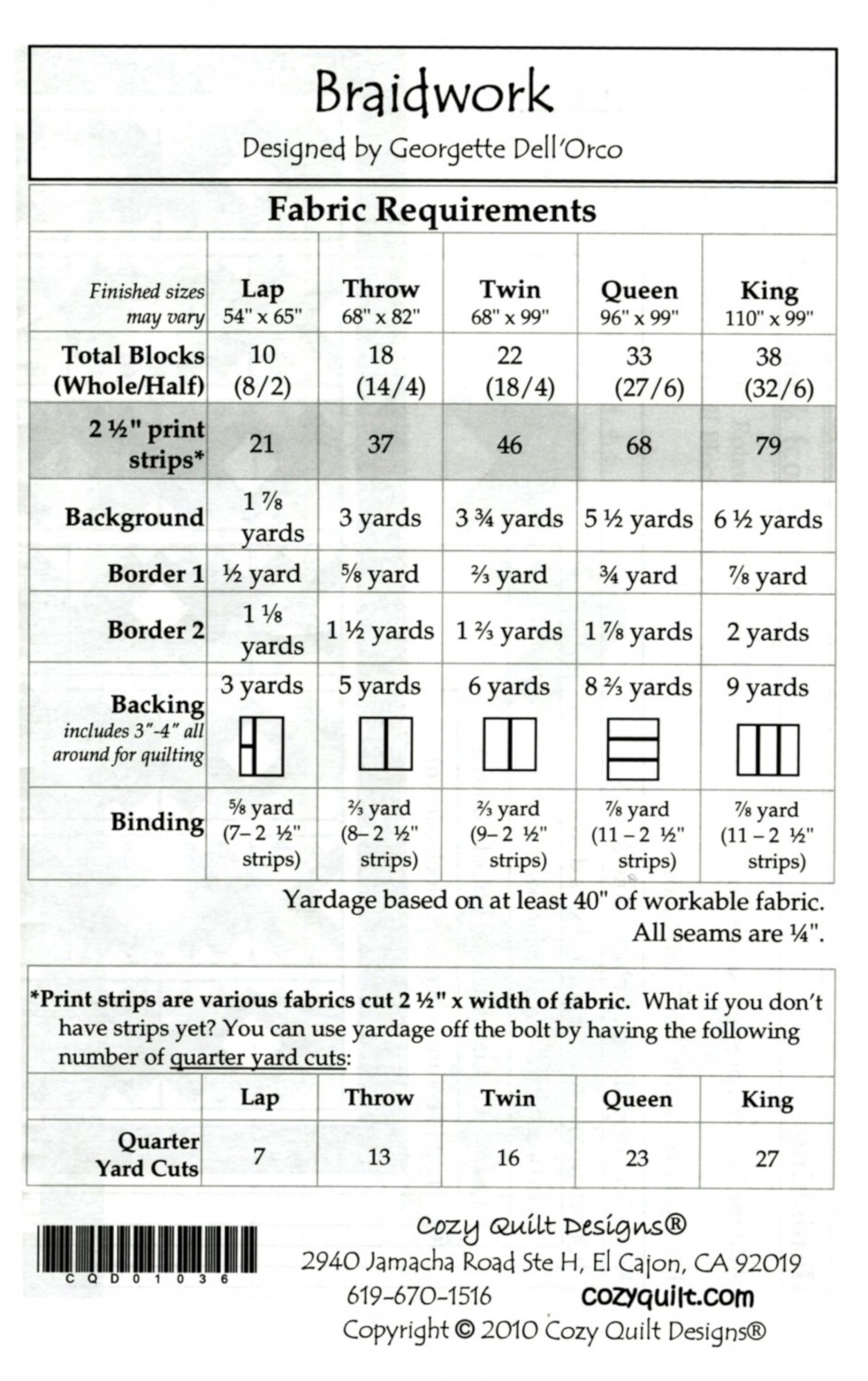BRAIDWORK quilt Pattern By Cozy Quilt Designs Etsy
