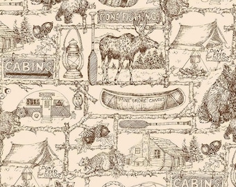 Pine Grove "Putty" ** WIDE BACK - 108" ** By: Riley Blake Design   WB-15938